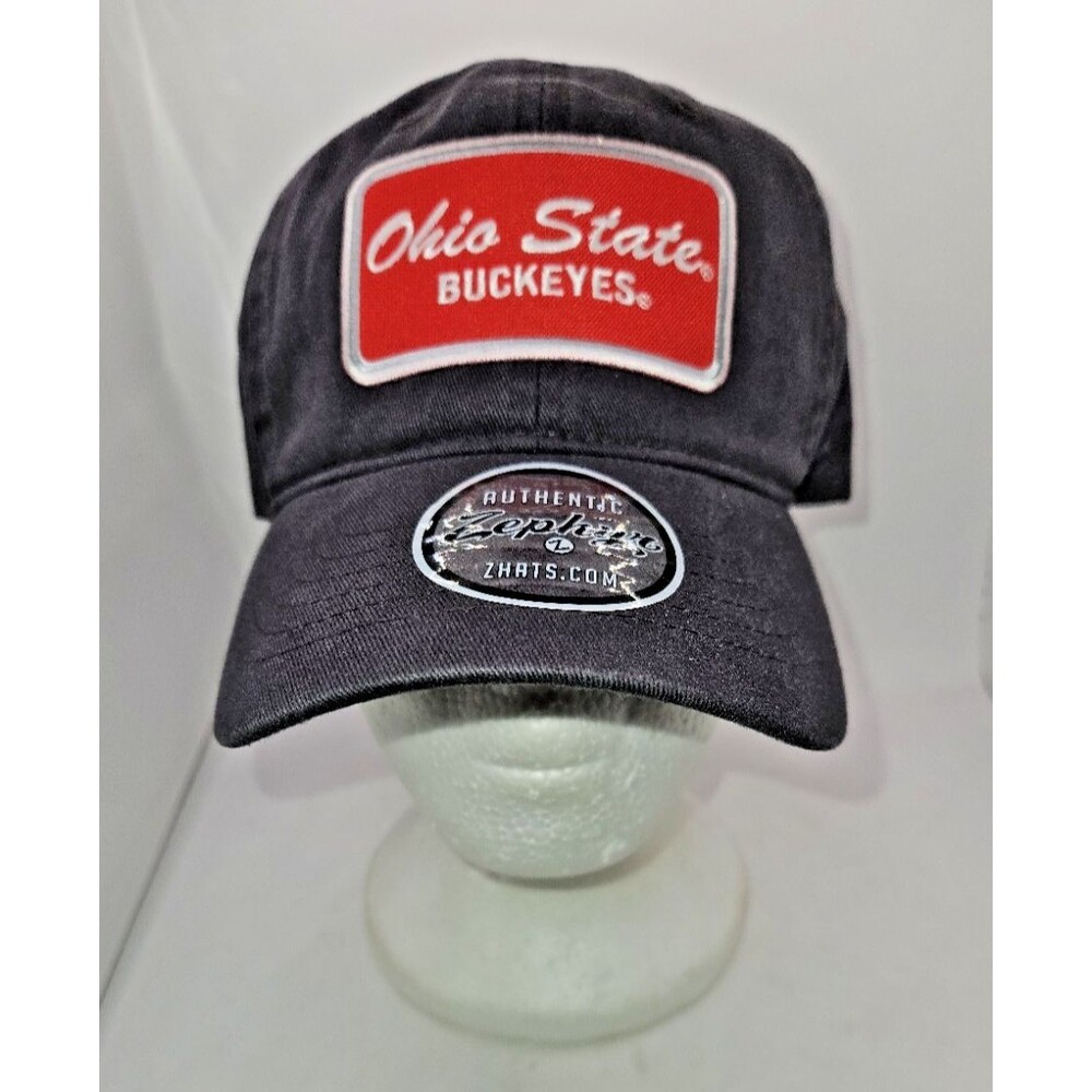 Ohio State Buckeyes Cap Hat Zephyr brand patch cap black red NEW w/ TAGS